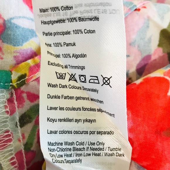 Joules Button Down Floral Top. 100% Cotton EUC - Picture 12 of 13